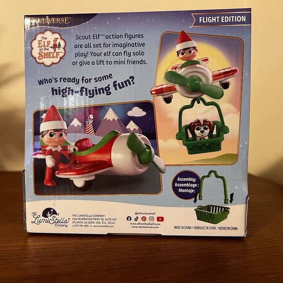 Elf On The Shelf Action Figure Play Pack Flight Edition Airplane Elf Pets New - Picture 6 of 7